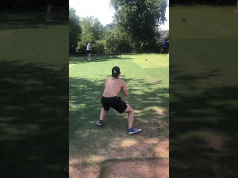 Working on transferring through the throw down and not stopping the arm in the back.