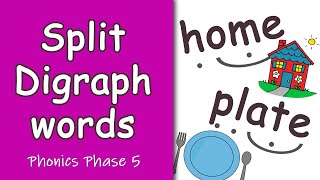 Split Digraph Words | Magic e | Phonics Phase 5 | Segmenting & Blending