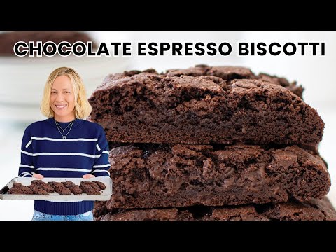 Rich & Decadent Chocolate Espresso Biscotti - Perfect for Dipping!