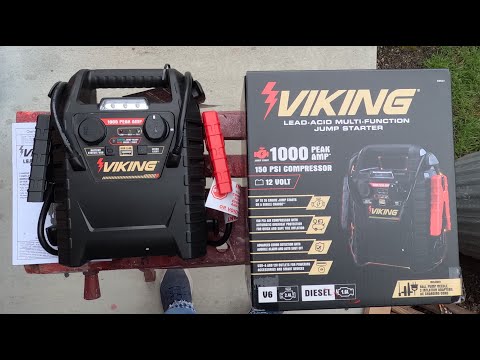 Viking (Harbor Freight) Lead-Acid Multi Function 1,000 Peak Amp Jump Starter Unit #59531