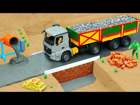 DIY Brick & Concrete Bridge vs Heavy Truck | Wooden Bridge Collapse Science Project