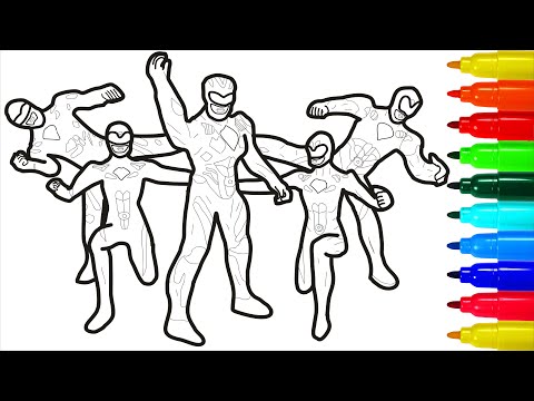 Power Rangers Super Warriors Coloring Pages