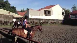 preview picture of video 'Yana Horse Riding Lesson - Cavaletti (Trot and Canter -July 2013)'
