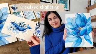 Something Blue 💙 Painting challenge that helps me stay creative