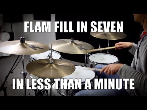 Flam Fill in Seven in less than a Minute - Daily Drum Lesson