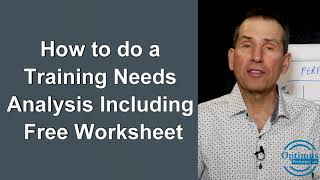 Conducting an Employee Training Needs Analysis with Worksheet Template