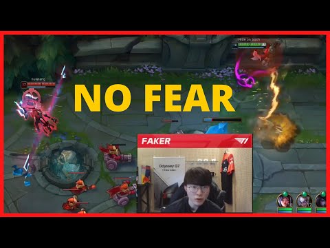 Faker pings Irelia and Defends top inhibitor himself vs a Jayce on Tristana