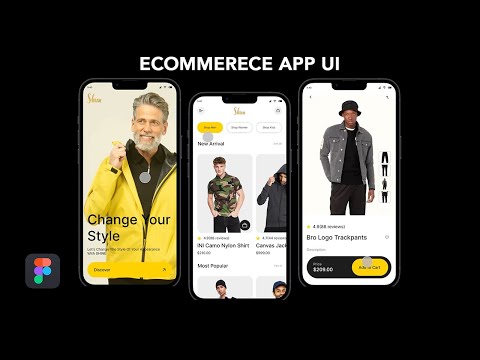 Ecommerce Fashion App UI UX Design in Figma - Full Tutorial App Design