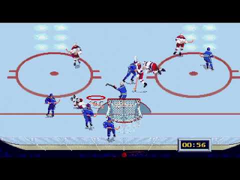 NHL All Star Hockey 95 (sega genesis) Whalers vs Jets