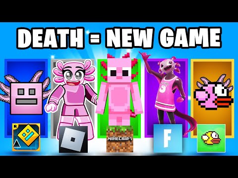 Minecraft, But If I Take Damage I Switch Games