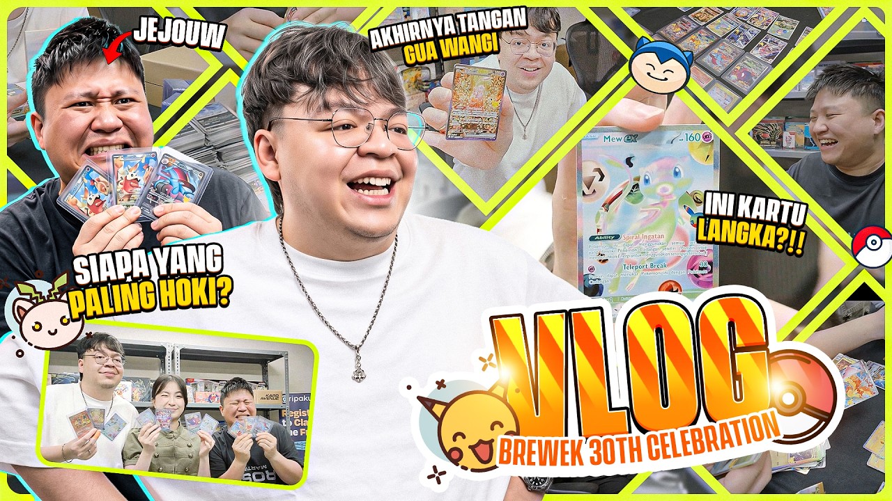 GILA! BANYAK KARTU HIT HARGA JUTAAN!! BREWEK 30TH CELEBRATION POKÉMON - DEANKT VLOG