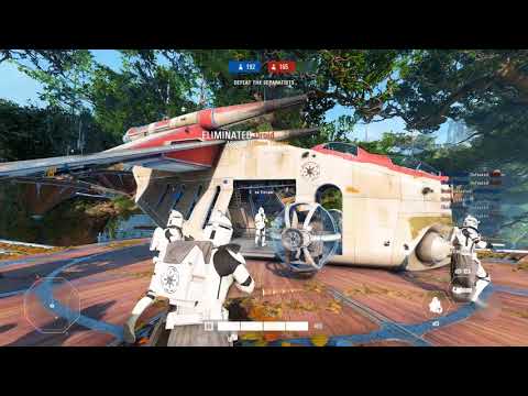 Phase 1 Clone Troopers MOD on Kashyyyk (ARCADE GAMEPLAY) - Star Wars Battlefront 2