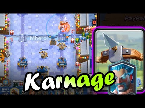 xbow ice rocket cycle deck Karnage Clash Royale