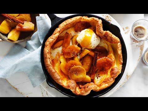 Dutch Baby with Caramelised Apple and Cinnamon
