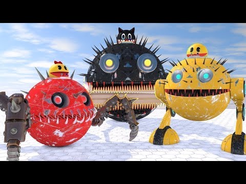 Pacman Universe – Walking Robot Pacman & Mechanical Character Animation | StrEat