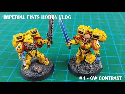 Imperial Fists with GW Contrast! - Hobby Vlog #1