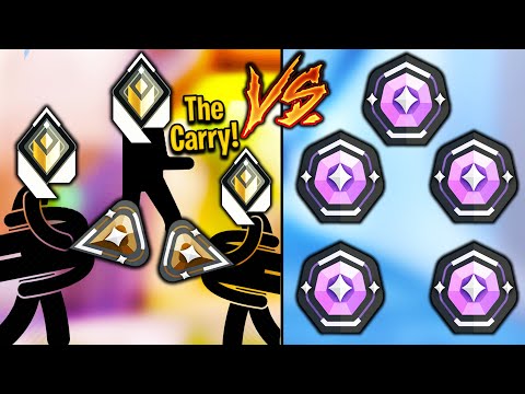 Can 3 Radiant Carry 2 Bronze VS 5 Diamond Players? - Valorant