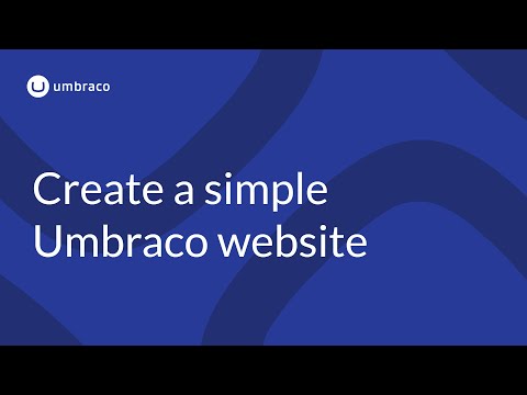 Create a Simple Umbraco Website
