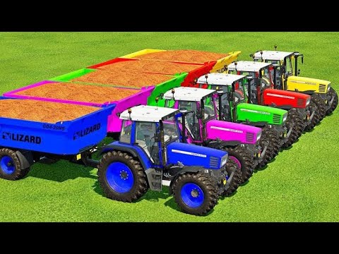Transporting Harvesting And Load Millet With Fendt Tractors - Farming Simulator