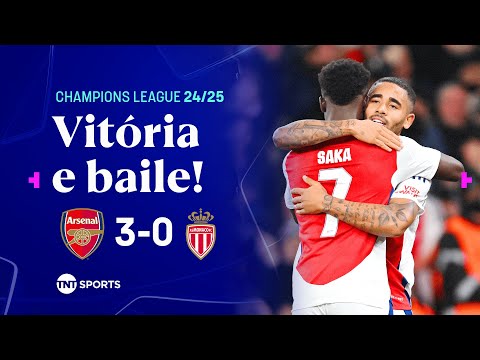 Gols e lances de Arsenal x Monaco
