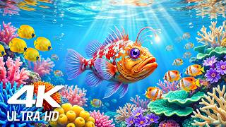 Sea Animals Relaxing Music  -  Coral Reef Fish 4k VIDEO (ULTRA HD) for Sleep MQDEFAULT Thumbnail