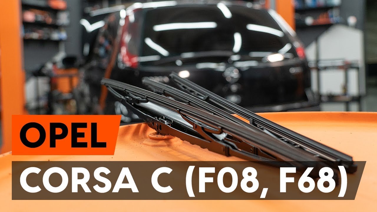 Udskift viskerblade for - Opel Corsa C | Brugeranvisning