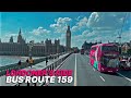 Busy Afternoon London Double Decker Bus Ride From Southwest London To Oxford Street Bus Route 159