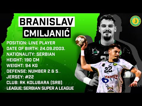 Branislav Cmiljanic | Line Player | RK Kolubara | Highlights | Handball | CV | 2024/25