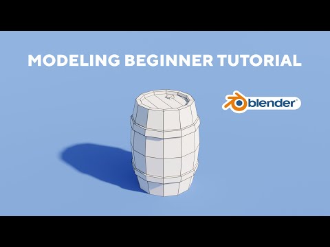 GAME ASSET BEGINNER TUTORIAL - Modeling In Blender (Part 1/5)