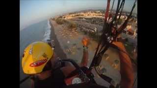 preview picture of video 'Flying Tandem Paratrike Cretan Luis -Mickey Mouse's'