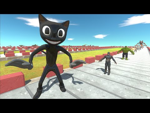 CARTOON CAT OASSIS DEATH RUN - Animal Revolt Battle Simulator