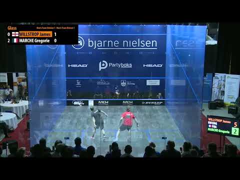 James Willstrop - Gregoire Marche (England vs France) - ESF European Team Squash Championships 2015