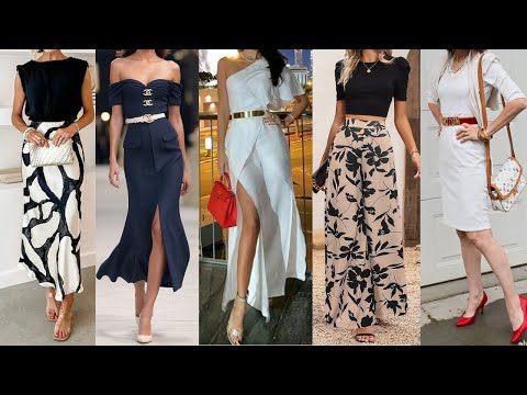 LOOKS y OTUFITS con algunas de las TENDENCIAS de MODA 2024 FINAS SENCLLAS Y ELEGANTES