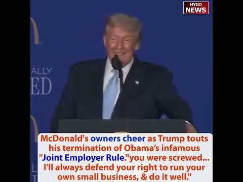 Trump: very 1st former McDonald cook ever to become President; I even got RFK to eat Big Mac🤣