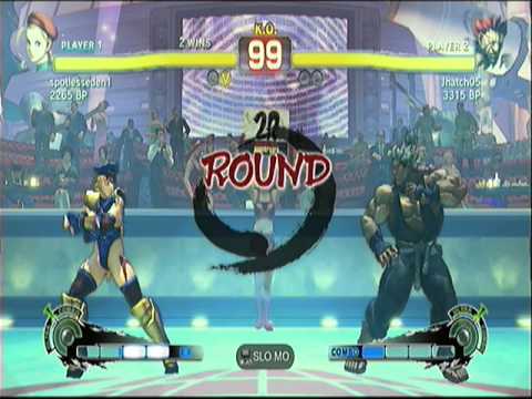 SSF4 endless match Cammy vs Akuma 03 4-24-2011