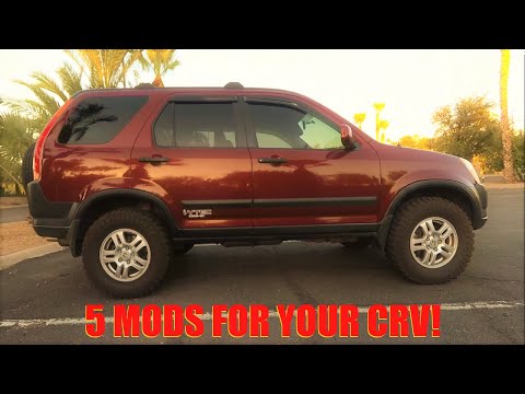 5 MODS that you can do to YOUR CRV! (HONDA CRV MODS)