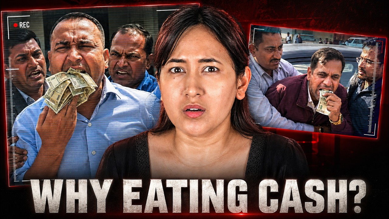 Why are Indian Officers Caught Eating Cash. Quite Literally!