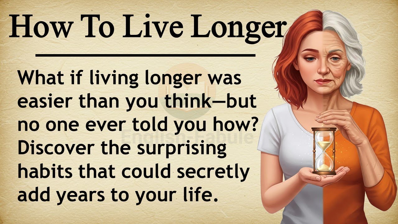 How To Live Longer || 🌱🧬 Learn English Through Story Level 3 || Graded Reader 🎧