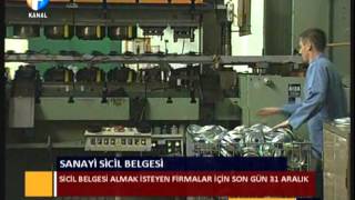 KANAL FIRAT ( SANAYİ SİCİL BELGESİ )