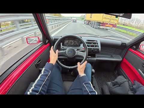 POV - Can a 55hp Fiat Cinquecento keep up in modern Highway driving? - ASMR