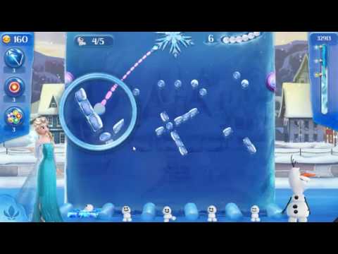Frozen Free Fall: Icy Shot Level 46 - NO BOOSTERS ☃☃☃