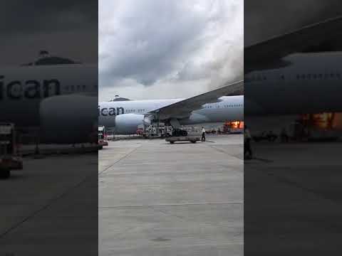 Cargo loading vehicle catches fire at Hong Kong airport