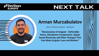 Arman Murzabulatov: Renaissance of Angular