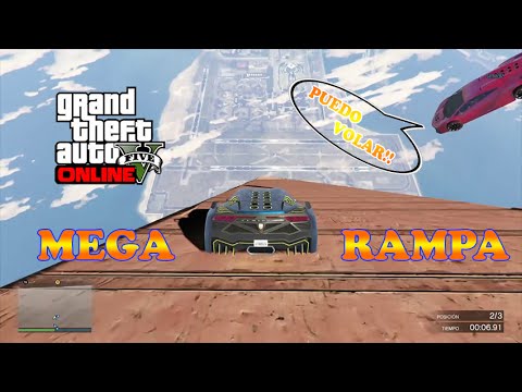 GTA 5 ONLINE -  SUPER MEGA ULTRA RAMPA -  GAMEPLAY GTA V ONLINE PS4