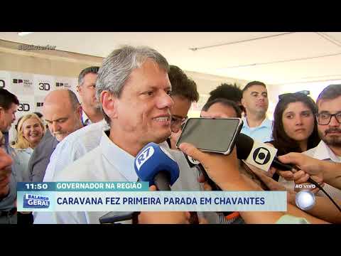 Governador na região: caravana fez primeira parada em Chavantes