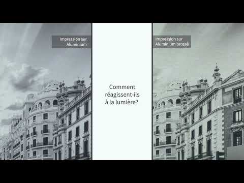 Impression sur aluminium vs aluminium brossé