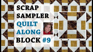 ❗️TAME YOUR SCRAP STASH QUILT-ALONG❗️Block 9 of 10 Scrappy Sampler Quilt Tutorial- Farm Friendliness