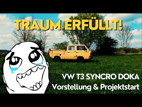 THE NEW CAR IS HERE! | VW T3 SYNCRO DOKA presentation at the project launch