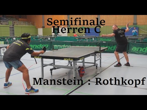 Halbfinale Herren C bis 1600TTR | Richtiges Aufschlagspiel gegen R.Manstein 😁