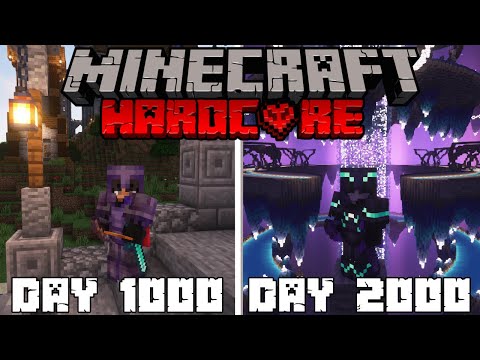 Surviving 2000 Days in Hardcore Minecraft?!